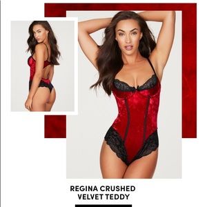 Fredericks of Hollywood Regina Crush Velvet Teddy